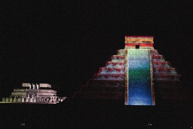 The majestic night show of kukulkan in Chichen Itza Valladolid & Cenote included - Valladolid for 1 hour: colonial streets and craft browsing