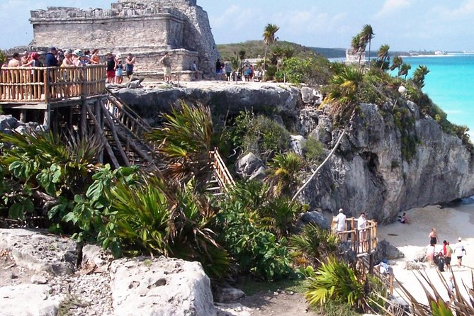 Tulum Ruins, ATV Extreme and Cenotes Combo Tour from Cancun - Tulum Ruins: Caribbean Views and the Pace of the Guided Visit