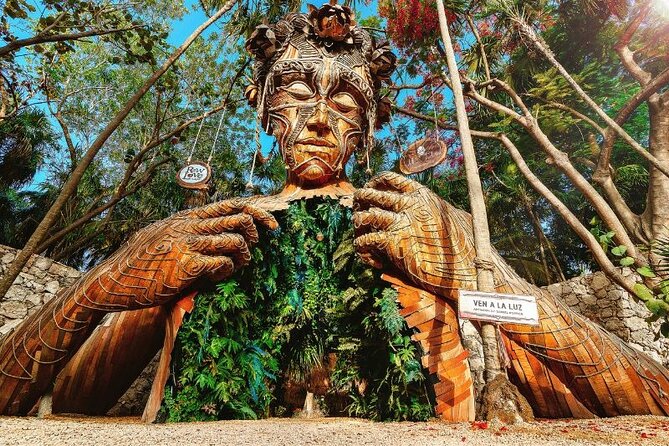 Tulum Ruins visit cenotes house turtle and Sculpture Come to Light - Casa Tortuga cenotes and the turtle house: the main event