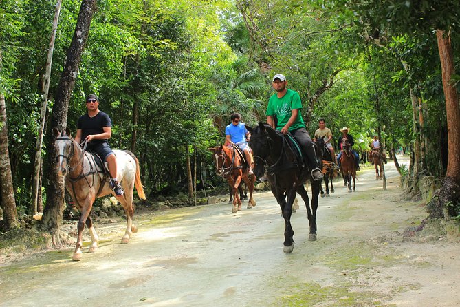 Wonderful Jungle Experience with Horse Riding, ATV, Ziplines and Cenote - Horseback riding: short, scenic, and equipment-covered