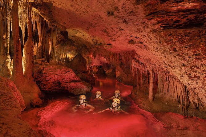 Xplor Fuego with Buffet Style Dinner and transportation - The night circuit: cave rafting, amphibious vehicles, and zip lines under torches
