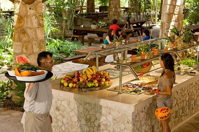 Xplor Wild Adventure with Unlimited Snacks and Buffet - Underground river rafting and the Stalactite River swim