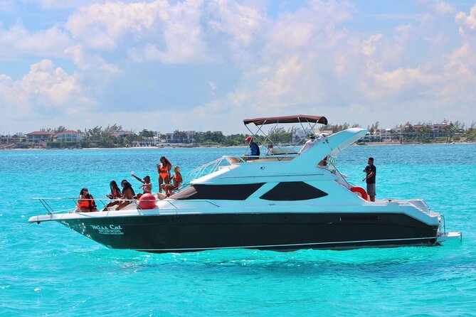 Yacht 48ft Rental in Cancun for up to 15 people - From Calle Sunset Marina to open water, what to expect at check-in
